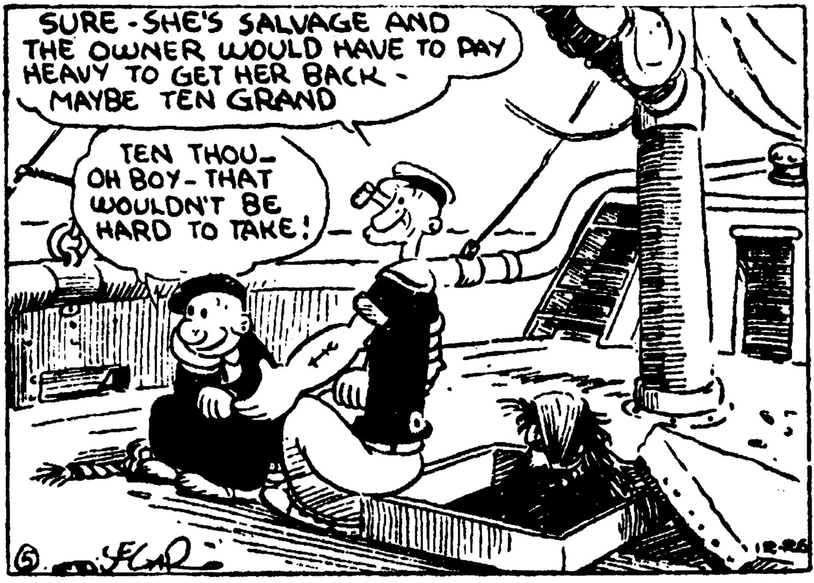 Морская ведьма (Sea Hag) — персонаж из стрипа Thimble Theatre, декабрь 1929